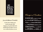 Business card design - Red Door Food Store